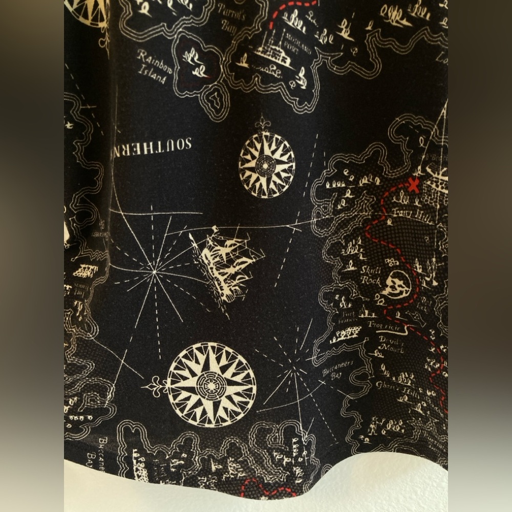 LuLaRoe Unisex Randy T with Antique Map Design Size S - Picture 10 of 11